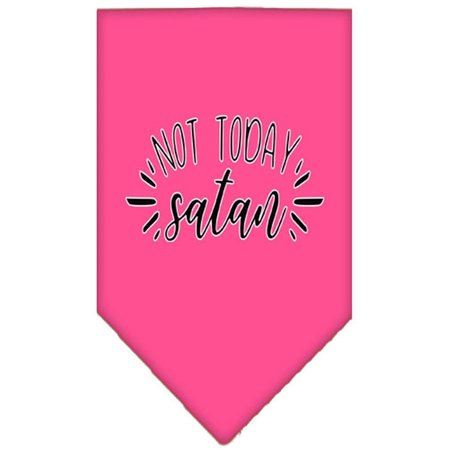 MIRAGE PET PRODUCTS Not Today Satan Screen Print BandanaBright Pink Small 66-190 SMBPK